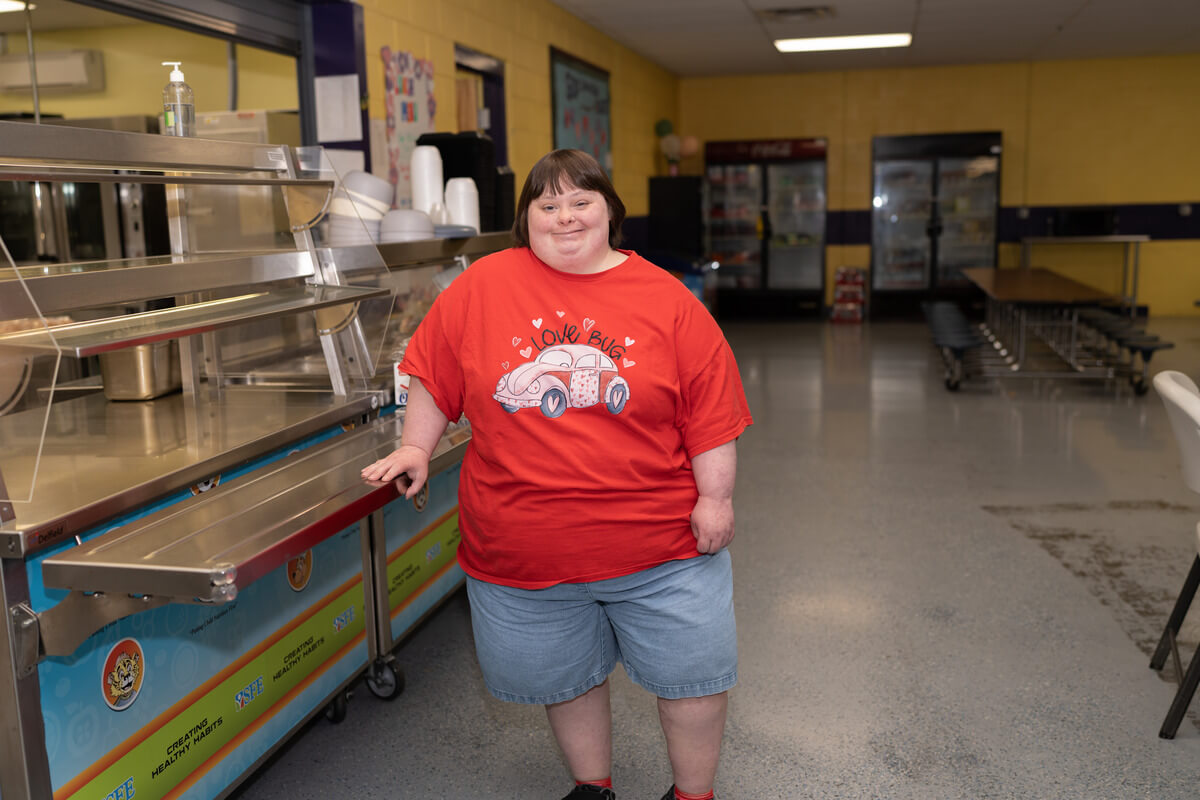 April Holt Brightens Lunchtime at Riverside Christian Academy.