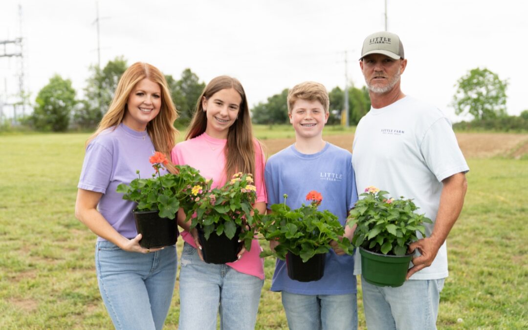 Tom and Lindsay Monks: The Little Farm family