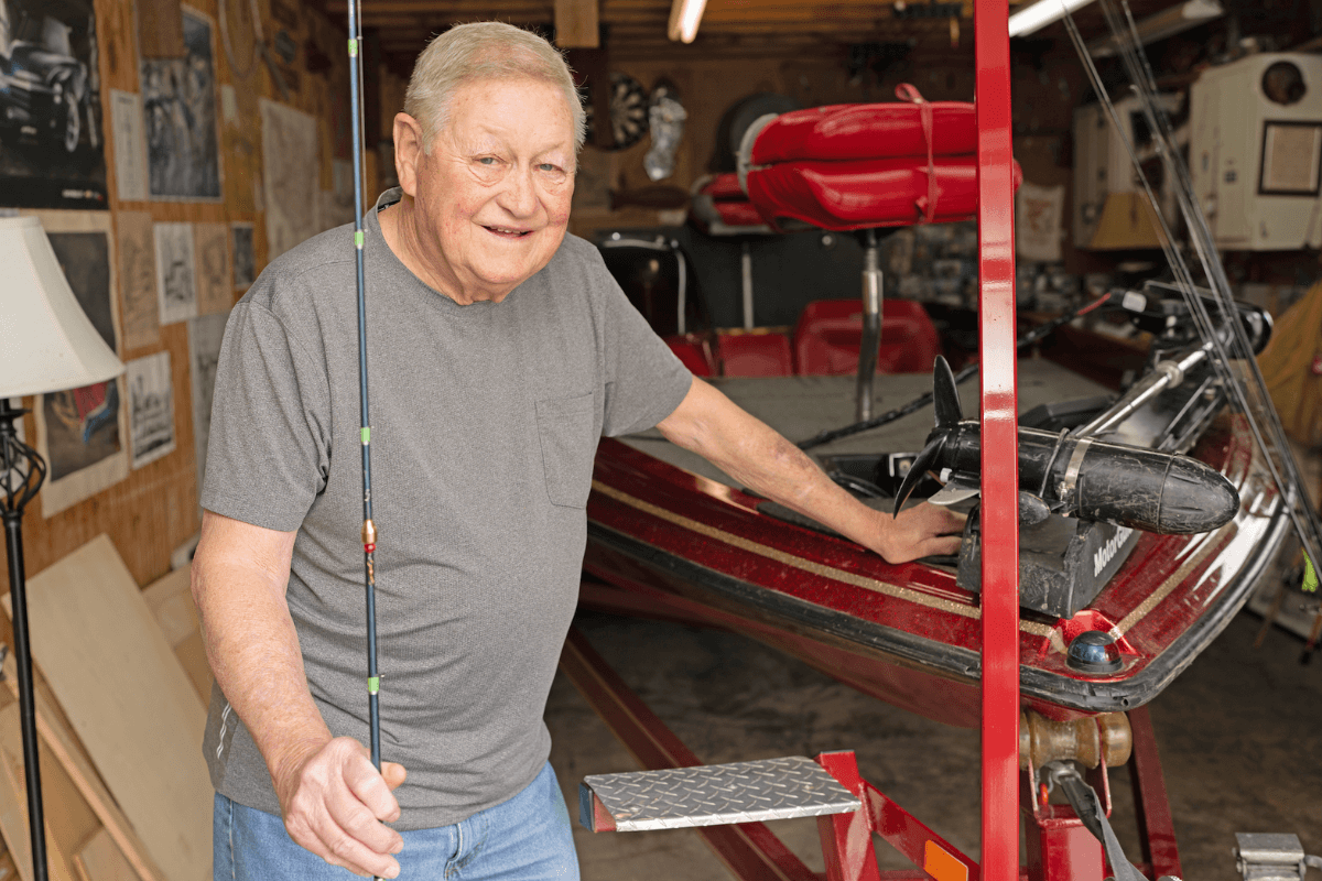 Jerry Little Reflects on Cherished Memories at Woods Reservoir.