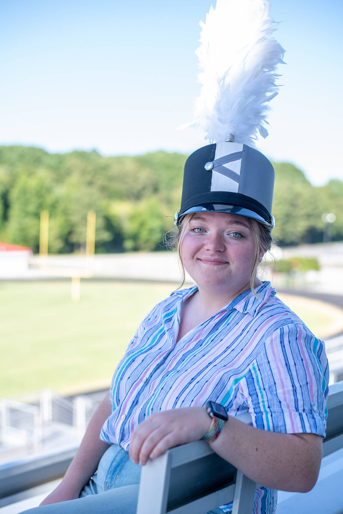 This drum major is unstoppable!