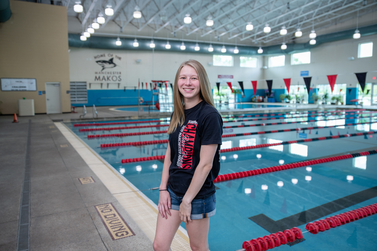 Kaylee Williams’ Legacy Continues From the Makos Swim Team to the American Athletic Conference.