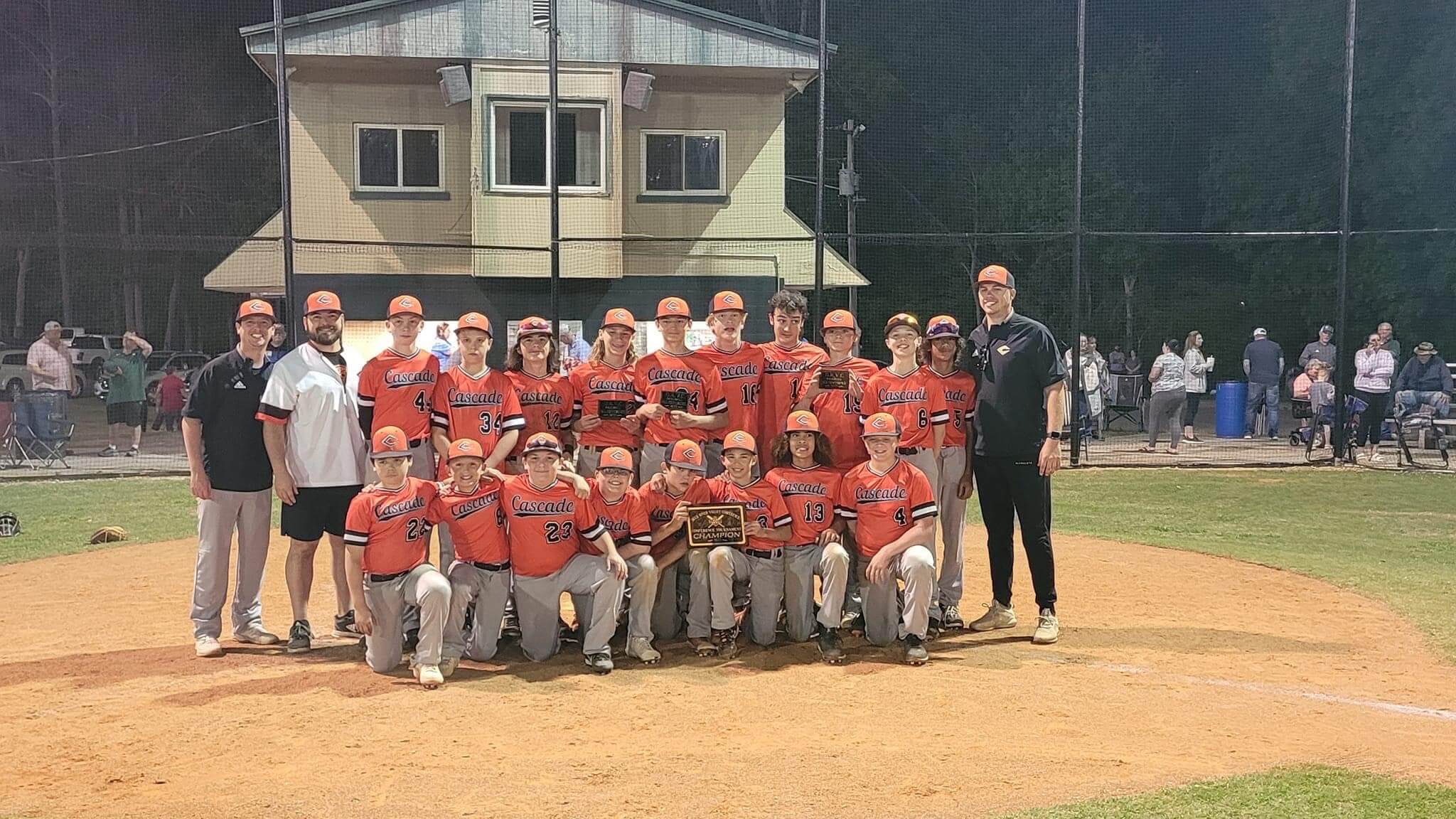Cascade Middle School baseball team wins conference championship