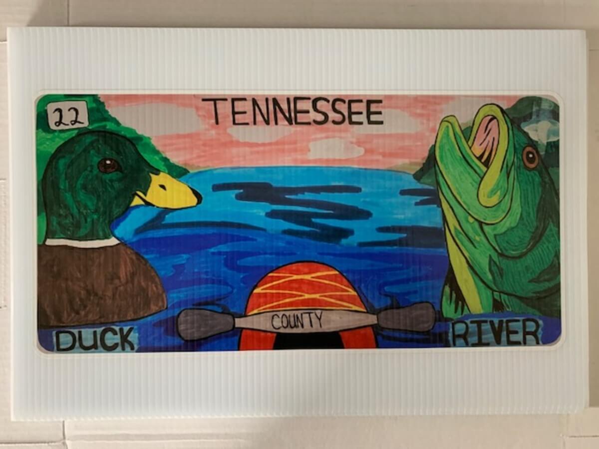 River Life specialty license plate
