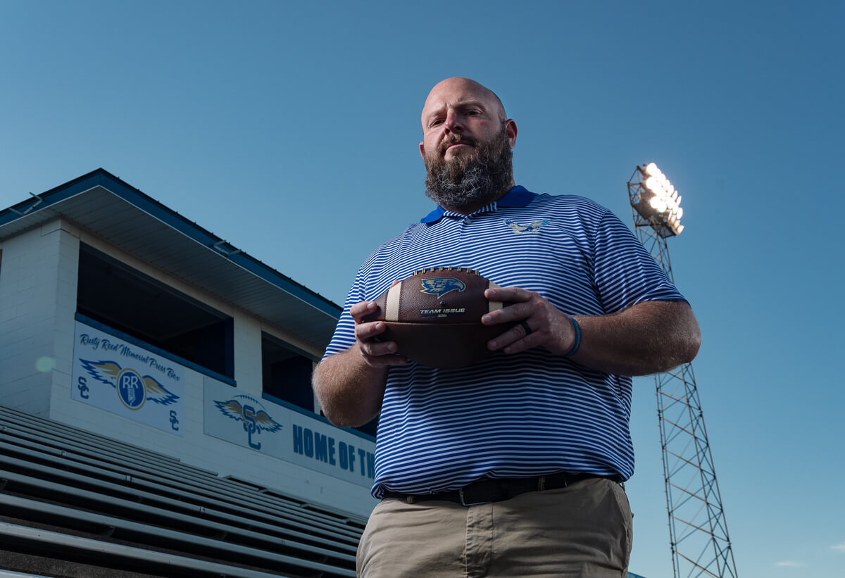 Coach Josh Puckett Inspires Students to Build on the Lessons of the Past to Create a Better Future.
