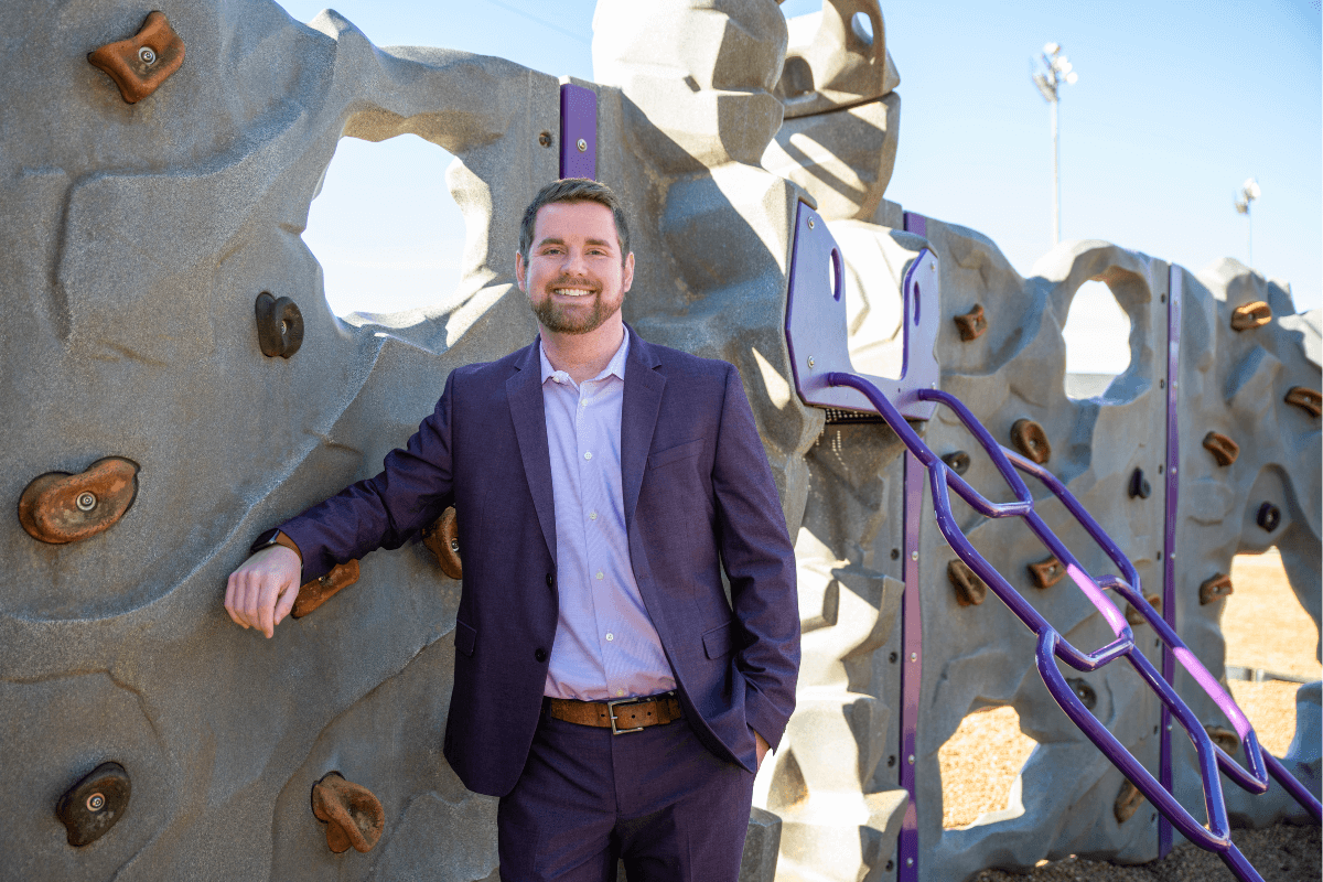 Dr. Colt Boyce revisits his roots at Community Elementary School.