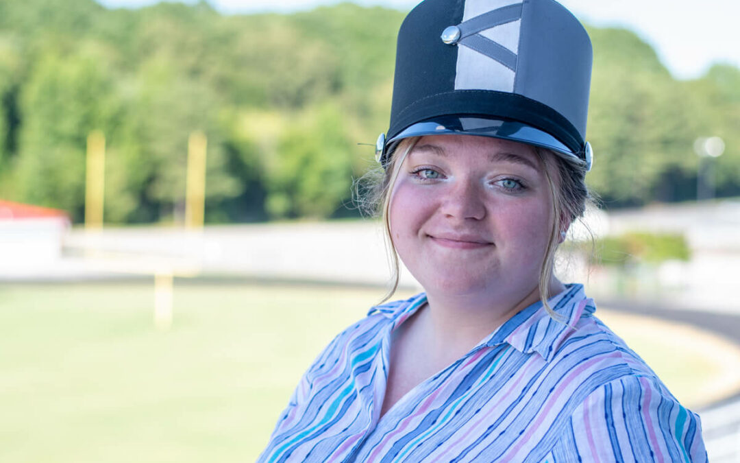 This drum major is unstoppable!