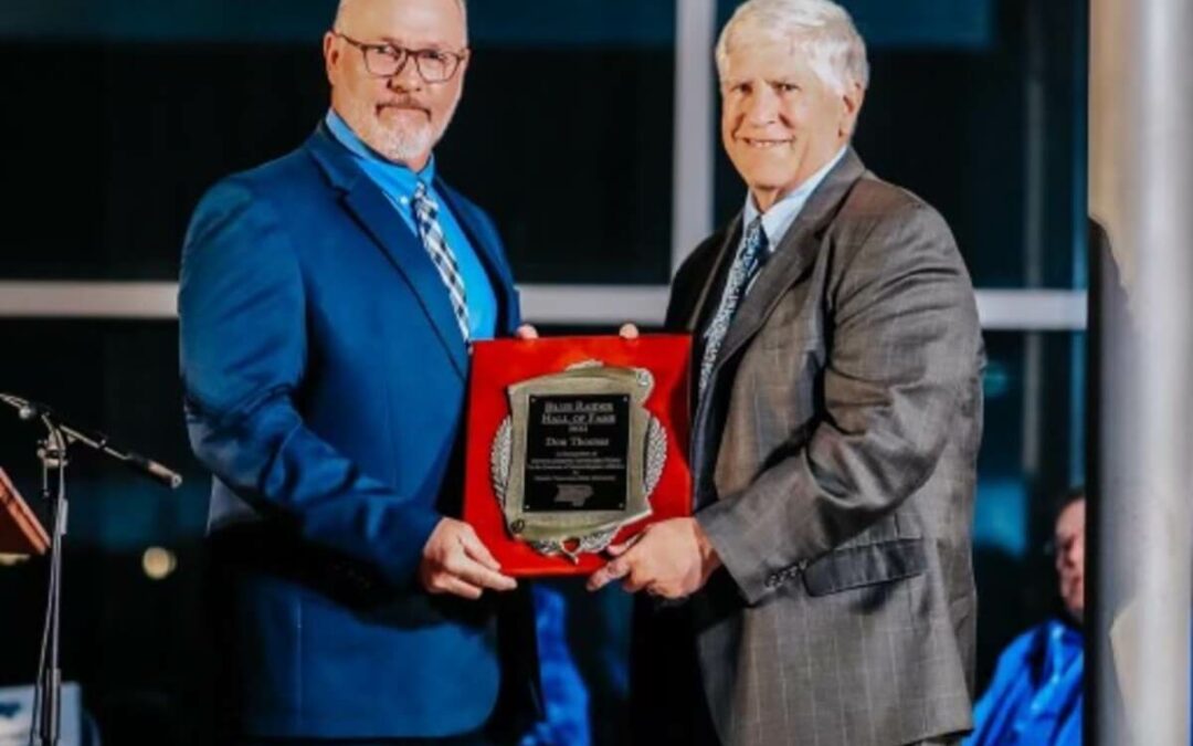 Don Thomas inducted into the Hall of Fame Waltz.